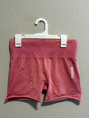 Gymshark Pink Seamless High Waisted Biker Shorts | Small